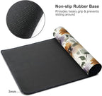 Watercolor Floral Large Mouse Pad,Gaming Keyboard Desk Pad,Extended Mouse Mat Non-Slip Rubber Base with Stitched Edges for Office Game Home XXL 35.4"x15.7"