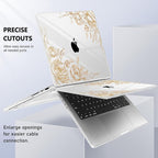 for MacBook Pro 16 inch Case 2021 2022 2023 2024 Release A3186 A3403 M4 A2991 M3 A2780 M2 A2485 M1 Pro/Max, Hard Shell Case with Screen Protector & Keyboard Cover, Floral P294