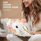 for MacBook Pro 16 inch Case 2019 2020 Release Model A2141, Plastic Hard Shell Cover with Keyboard Cover & Screen Protector for MacBook Pro 16 inch with Touch Bar & Touch ID - Floral P227