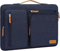 MOSISO 360 Protective Laptop Case 16 inch, 15-15.6 inch Laptop Sleeve Compatible with MacBook Pro 16, HP, Acer, Dell, Lenovo, ASUS, Side Open Carrying Case with 4 Zipper Pockets&Handle, Navy Blue