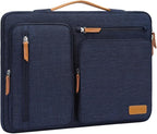 MOSISO 360 Protective Laptop Case 16 inch, 15-15.6 inch Laptop Sleeve Compatible with MacBook Pro 16, HP, Acer, Dell, Lenovo, ASUS, Side Open Carrying Case with 4 Zipper Pockets&Handle, Navy Blue