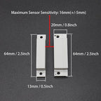 Magnetic Reed Switch NC NO COM Surface Mount Wired Door Window Contact Sensor with Cover for Home Security and Burglar Alarm Systems MC-31 5pcs