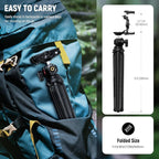 NEEWER Tripod for iPhone with Remote, Mini Flexible Phone Tripod Stand Vlog Selfie Stick with Phone Holder & Action Camera Adapter Compatible with iPhone GoPro Insta360 Samsung Digital Camera, TP35