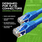 GearIT Cat 6 Ethernet Cable (16-Pack 7 Feet) Cat6 Network Patch, 10Gbps, RJ45, Snagless Cord, Gold-Plated Connectors, Internet for PC, TV, Tablet, Router, Printer, Servers, IT Data Center - Blue