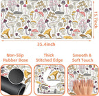 Mouse Pad Large Colorful Mushrooms Non-Slip Gaming Desk Mat with Stitched Edge Laptop Keyboard Desk Pad for Work Home Gaming (35.4 x 15.7 Inches)