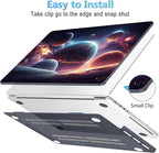Mektron Case for MacBook Pro 16" M4 A3403 A3186 M3 A2991 M2 A2780 M1 A2485 (2021/2023/2024) Pro/Max with Touch ID, Hard Shell Plastic Laptop Cover Keyboard Cover Screen Protector, Planets