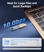 Syntech USB C to USB Adapter [2 Pack] USB C Male to USB3 Female Adapter Compatible with iPhone 16 Pro Max iMac iPad mini/Pro 2021 MacBook Pro Air 2023 and Other Type C Devices, Gold