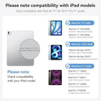 HOU iPad Air 11 Case with Keyboard (M3 2025, M2 2024) Detachable Rotatable Magnetic Full Protection Case, 7-Color Backlight, Touchpad, Elastic Pen Holder for iPad Pro 11 (4th-1st) & Air (5/4th)–Blue
