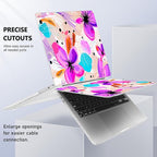 Case for MacBook Pro 13 inch with/Without Touch Bar (2016-2022, M2 A2338 M1 A2289 A2251 A2159 A1989 A1706 A1708), Hard Shell + Keyboard Cover + Dust Plug, Trendy Floral