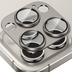 Tensea for iPhone 16 Pro/iPhone 16 Pro Max/iPhone 15 Pro/iPhone 15 Pro Max Camera Lens Protector, Metal Aluminum Alloy Tempered Glass Cover Camera Screen Protector Accessories, Case Friendly