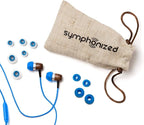 Symphonized Premium Wooden Earphones Wired (3.5mm Jack) Deep Bass Sound, 3D Sound, Microphone Volume Control, 90% Noise Cancelling for Type C Devices. Earphones for Android