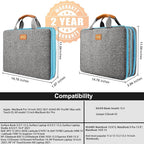 ZINZ Slim Expandable 13 13.3 13.6 14 Laptop Case Sleeve Compatible with MacBook Air/Pro 13-14 M1 M2 M3 2021-2023 Pro/Max,13.5 Surface Laptop 4/3,L01G02