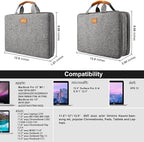 ZINZ Laptop Case Computer Sleeve Briefcase with Multi-pockets for 11.6 12.9 13 13.3 14 15 15.6 16 inch Notebooks