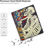 Berkin Arts Compatible with MacBook Air 13 inch Cover, 2022-2018 Release A2179/A2337 M1 with Keyboard Cover & Screen Protector Cloisonnism Feudal Japan Art (The Skeleton Specter by Kuniyoshi)