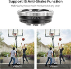VILTROX EF-M1 Pro Auto Focus Lens Adapter Lens Mount Converter with Security Lock Compatible with Canon EOS EF/EF-S Lens to M4/3 MFT GH4 GH5 GF6 GX7 E-M5 E-M10II E-PL5 Cameras