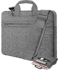 Universal Laptop Shoulder Bag 13-17.3 Inch Shockproof Briefcase with Multi-Pockets & Adjustable Strap for MacBook Pro/Air