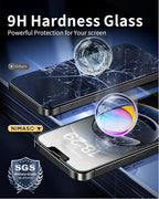 NIMASO for iPhone 16e/13 Pro/13/14 Screen Protector, 2 Pack Matte Tempered Glass Screen Protector for iPhone 16e, Anti-Glare, Anti-Fingerprint, Auto-Dust Removal, Instant Installation(6.1 inches)
