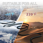 LUCKY TL Indoor Outdoor Extension Cord, 16/3 Gauge Black Long Extension Cord 25ft, Waterproof Flexible Case, Made of Pure Copper, 13A 1625W 16AWG SJTW, 3 Prong Heavy Duty Wire, ETL
