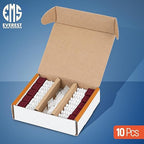 Everest 90° Angled RJ45 Cat6A Keystone Jacks 10-Pack in Red - Slim Profile Female RJ45 Connectors - Cat 6A Keystone Jack - Compatible with 90° Angled Speed Termination Tool - easyJACK (B094WB91H3)
