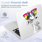 Case for MacBook Pro 13 inch with/Without Touch Bar (2016-2022, M2 A2338 M1 A2289 A2251 A2159 A1989 A1706 A1708), Hard Shell + Keyboard Cover + Dust Plug, Giraffe