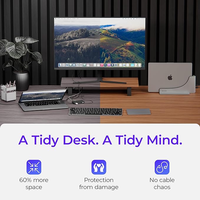 Dock for 16" Apple MacBook Pro - Docking Station - Connect Dual Displays w/Two Thunderbolt 4 USB-C Ports - Mac Docking Station Hub - Supports MacBook Pro 16 (2021-2024, M1,M2,M3,M4 Pro & Max)