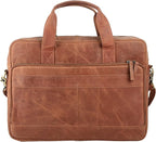 Leather briefcases Laptop Messenger Bags Best Office School College Satchel Bag for Men and Women