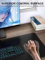 TopMade Mouse Pad with 15W Wireless Charging & Phone Holder, 31.5" x 15.75" XXL Large Desk Pad, Gaming Computer Keyboard Pad, Waterproof Mousepad Home Office Desk Mat for MacBook, PC, Laptop, Black