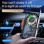 Phone Holders for Your Car with Wireless Chargre - Metal Hook Clip, Auto Clamp Air Vent Cell Phone Car Mount, Hands Free Universal Automobile Cradle Fit for iPhone Android and All Smartphones