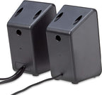 Amazon Basics USB-Powered Computer Speakers for Desktop or Laptop PC with Volume Control, Plug-N-Play, Black