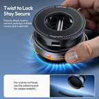 ULANZI SK-25 Car Phone Holder for Magsafe, Vacuum Suction Cup Magnetic Phone Mount, 360° Adjustable Phone MagMount for Car/Ceramic Tile/Gym/Mirror, Load up to 1kg, Magnetic Force ≥14N（Black）