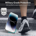 ESR for iPhone 14 Pro Max Screen Protector Set, 3 Tempered-Glass Screen Protectors and 1 Set of Camera Lens Protectors, Smooth Rounded Edges, Full-Coverage Military-Grade Protection, Scratch Resistant