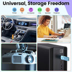 Kepmem 10-Pack 16GB USB 2.0 Flash Drives Bulk Memory Stick Swivel Thumb Drives 16 GB for Universal Data Storage at Home and Office for Storing Photo/Video/Music/File by