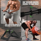 Cable Machine Attachment，LAT Pulldown Attachments Upgraded 1.3 Inch Comfort Grip Cable Attachments for Gym, Triceps Rope Bar,V Bar ,Double D Bar,Homr Gym Accessories