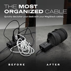 Statik MagStack USB to USB C Cable, A to Type C Charger Fast Charging Phone Charger Cord, On The Go Magnetic Charging Cable for Car, Compatible with iPhone 16 Pro Max, 15, Galaxy S24, 27W 3FT/1M