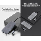 USB C Hub, ZSIMC 7-in-1 Docking Station Multiport Adapter with 4K HDMI, 100W Power Delivery, 3 USB 3.0 Ports, SD/TF Card Reader for MacBook Pro/Air, iPad Pro/Mini 6, Surface and More Type C Laptops