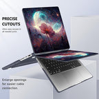 for MacBook Pro 16 inch Case 2021 2022 2023 2024 Release A3186 A3403 M4 A2991 M3 A2780 M2 A2485 M1 Pro/Max, Hard Shell Case with Screen Protector & Keyboard Cover, Galaxy Space