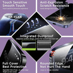 2 Pack Privacy Screen Protector for iPhone 11 / iPhone XR, 9H Tempered Glass, Full Coverage, Anti-Fingerprint, Auto Dust-Elimination, No Bubble,Easy Installation