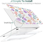 TWOLSKOO Compatible with M4 MacBook Air 15 inch Case 2025-2023 Released Model M4 A3241 M3 A3114 M2 A2941, Plastic Hard Shell & Screen Protector & Keyboard Cover & Type C Adapter, Colorful Shells