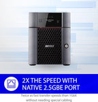 BUFFALO TeraStation 3420DN 4-Bay SMB 16TB (2x8TB) Desktop NAS w/Hard Drives Included Network Attached Storage