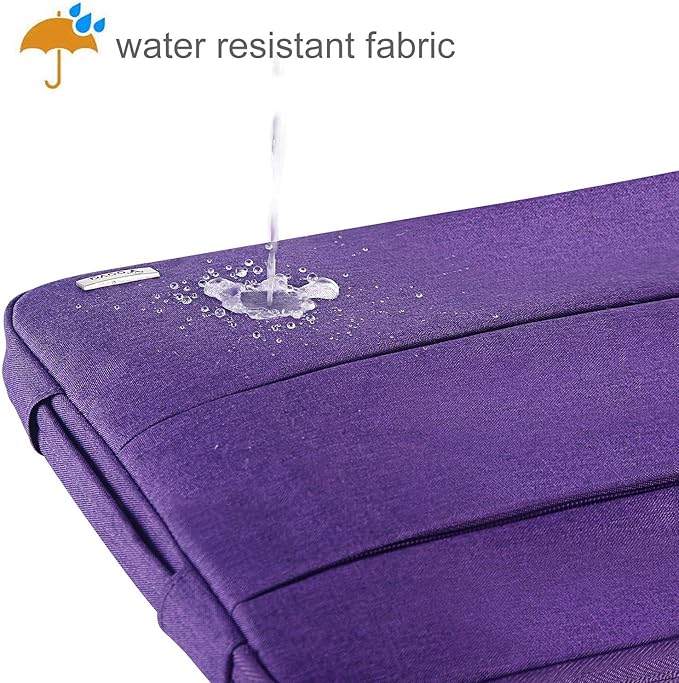 Voova Laptop Sleeve Carrying Case 15.6 16 Inch,Slim Computer Cover Bag Compatible with MacBook Pro 15/16, Dell xps 15,15-16 Inch HP Dell Asus Acer Laptop, Purple