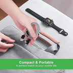 Multi Charging Cable for Apple Watch, Magnetic Wireless Charger, 4 in 1 Nylon Braided Cord for Multiple Devices, USB C/Micro Port/Compatible with iWatch Series 10-1/iPhone 16 15 14/iPad/Android - 6FT