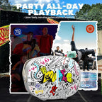 W-KING Portable Loud Speakers Bluetooth Wireless, T8II 96W Peak Powerful Outdoor Party Large Bluetooth Speaker Boombox with 2 Subwoofers, Heavy Bass, Fast Charging, BT5.4, USB Playback, AUX, Lights