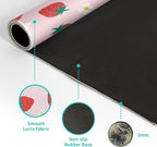 Gaming Mouse Pad Strawberry Desk Mat for Desktop Long Computer Keyboard Desk Pad Mouse Mat with Non-Slip Rubber Base Stitched Edges for Computer Home Office Gaming 31.5×11.8