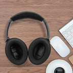 Replacement Earpads Cushions for Bose QuietComfort35&35ii(QC35 II & QC35) Headphones - Professional Positioning Tools Included, Noise-Isolating Memory Foam & Breathable Leather (Black)
