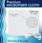 Portable Lens Cleaner Kit (6-Pack) – Travel Size with Premium Cleaning Solution, Refillable Spray + Microfiber Cloth – Safe for All Lenses, Compact, On-the-Go & Bulk Value