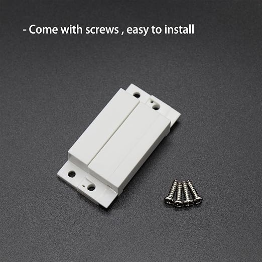 Magnetic Reed Switch NC NO COM Surface Mount Wired Door Window Contact Sensor with Cover for Home Security and Burglar Alarm Systems MC-31 5pcs