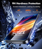 UNBREAKcable 2-Pack Screen Protector for iPhone 15/16, Double Shatterproof Tempered Glass [Easy Installation Frame] [9H Hardness] [99.99% HD Clear] [Case Friendly] for iPhone 6.1 inch