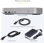 StarTech.com USB-C Docking Station (10-in-1, USB4), Up to 100W Charging for Laptop, 40Gbps Data Transfer, 2.5Gb Ethernet, Single 8K, Dual 4K Display, 6X USB (Not MacOS Compatible)