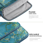 MoKo Laptop Sleeve Bag for 13.3-14 Inch, Notebook Carrying Case with Pocket Fits New MacBook Pro M3/M2 14" /13" M2/M1 Pro/M1 Max 14.2 2023-2021/Air 13.6" M2 2022, Surface Pro 9/8 13", Apricot Flower