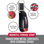 VELCRO Brand Magnetic Straps – Reusable Cord, Hose & Tool Organizer for Metal Surfaces, Stocking Stuffers for Men - EASY HANG Garage, Workshop, RV Storage - Medium 16in x 1in